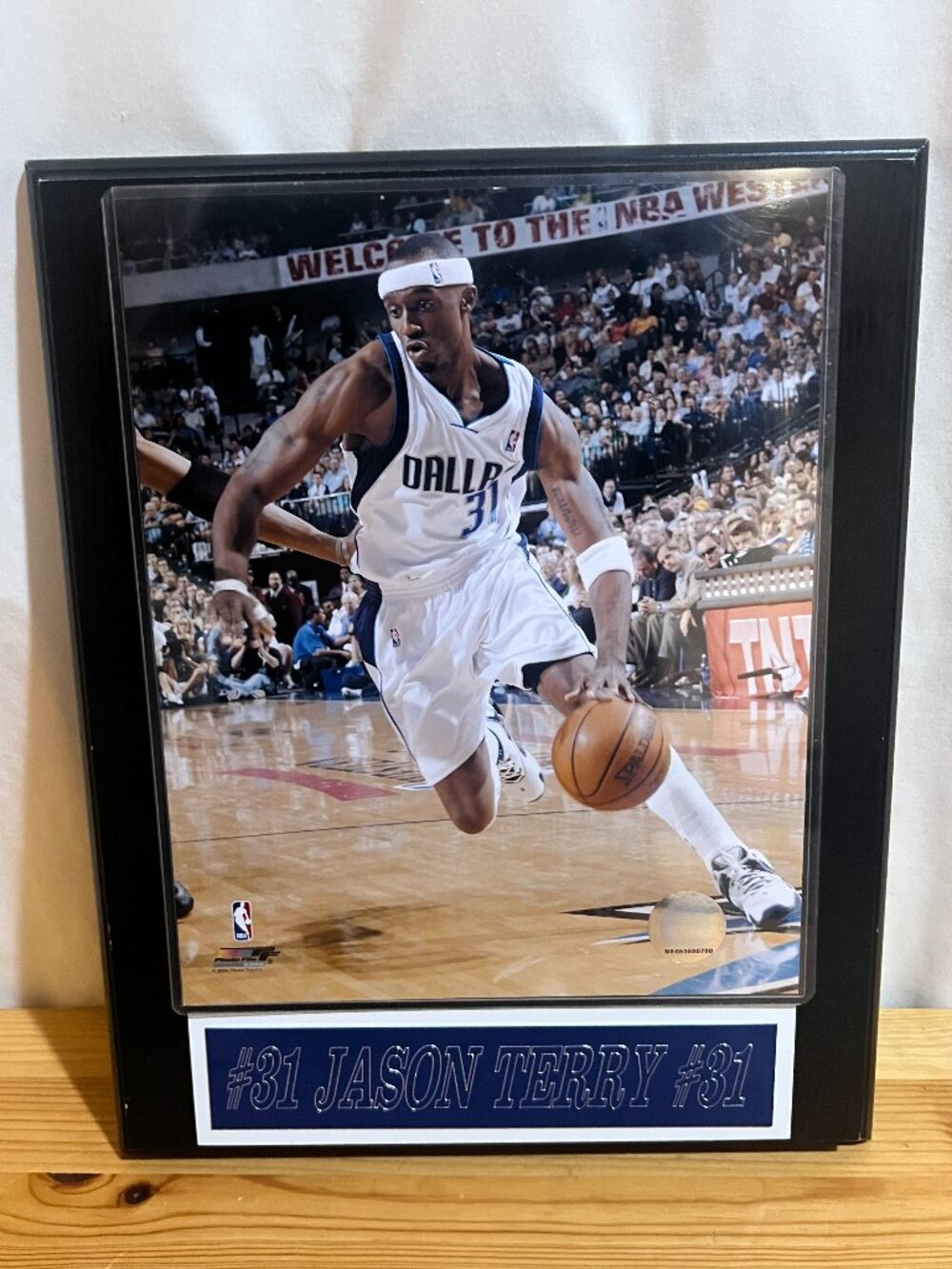 JASON TERRY DALLAS MAVERICKS Photo Frame Used Good Condition $30